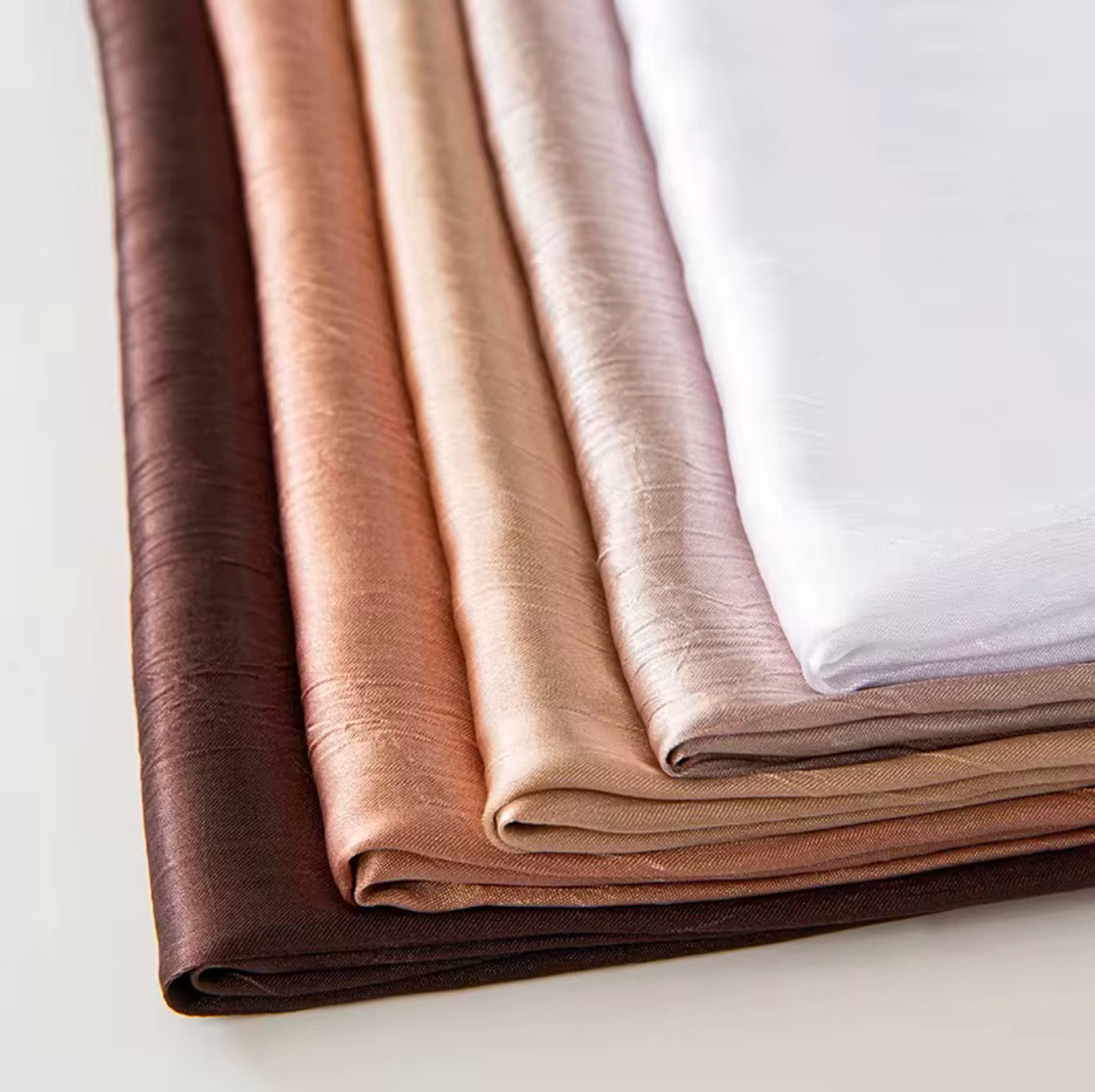 Crinkled satin hijab