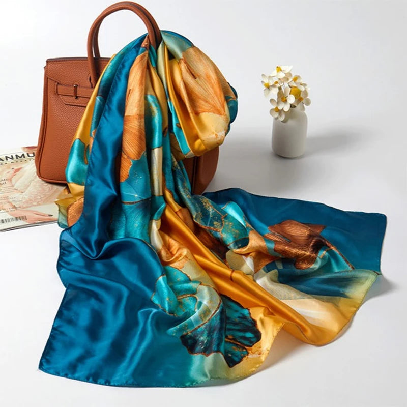 Silk Satin – Printed Hijab