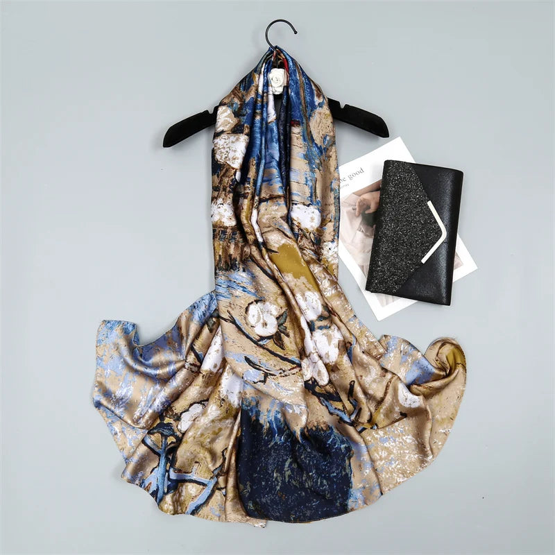 Silk Satin – Printed Hijab